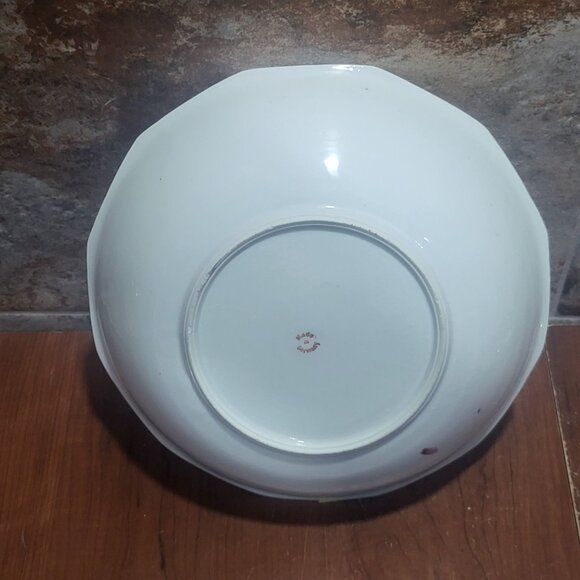 Vintage Porcelain Rose Serving Bowl Germany - Picture 5 of 12